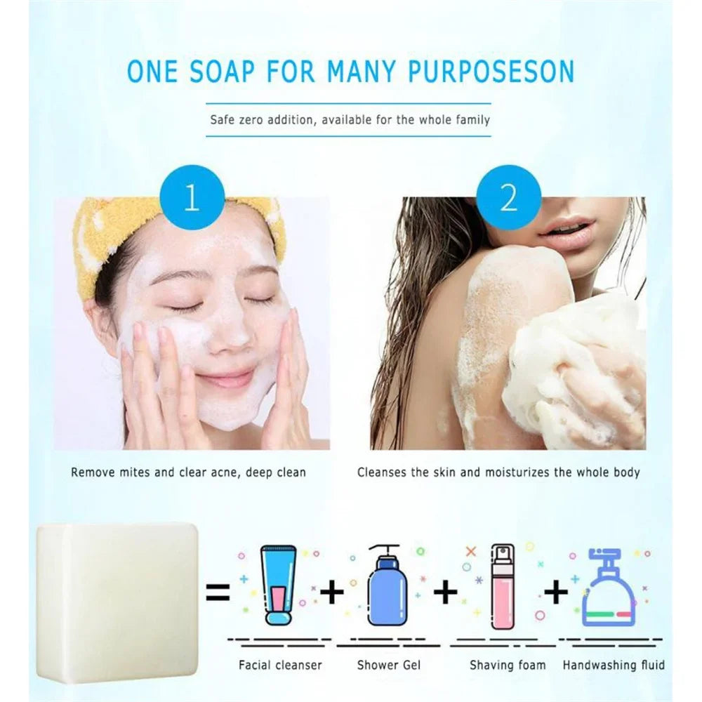 Natuurlijke handgemaakte Zeepbar van Geitenmelk en Zeezout 100g - bij Leafly Living