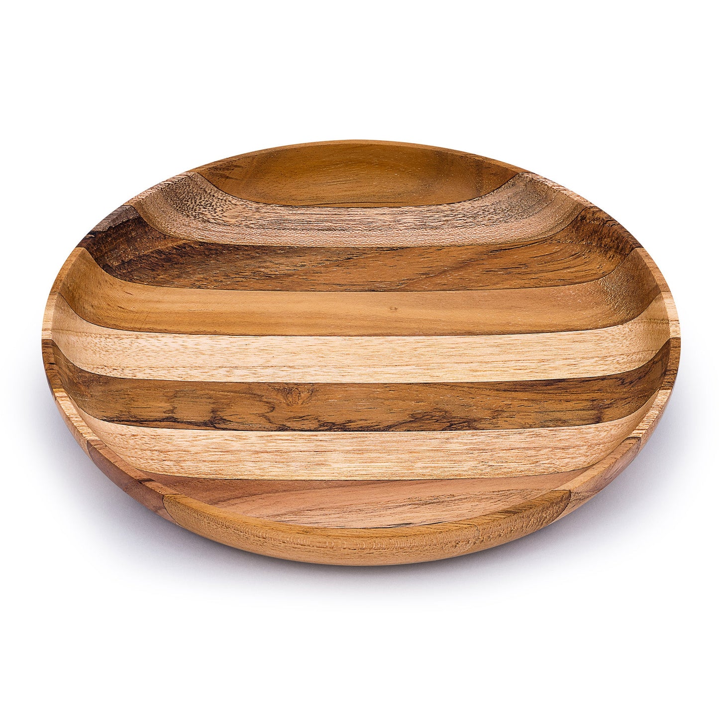 Premium Upcycled End Grain Wooden Serving Plate (2 Patterns)-0